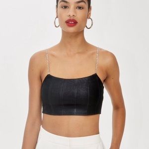 Top Shop Diamanté Bandage Top